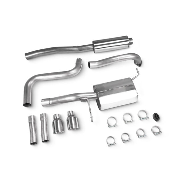 Fiesta Ecoboost 1.0T (Fits cars with standard base valance) - 2013 - 2017 Resonated cat-back system - Image 2