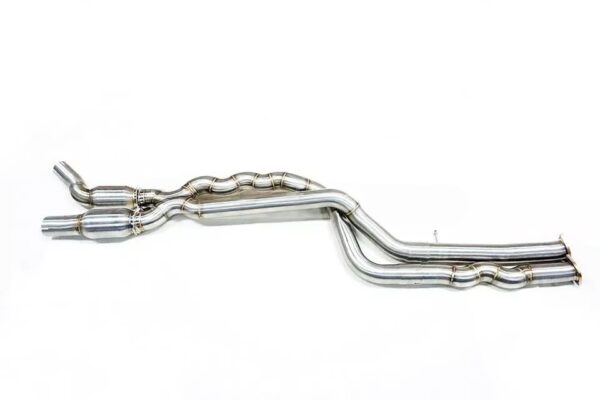 SLN BMW S55 M2C Equal Length Resonated Mid Pipe with underbrace - Image 3