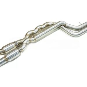 SLN BMW S55 M2C Equal Length Resonated Mid Pipe with underbrace