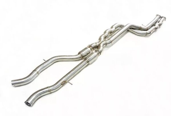 SLN BMW S55 M3 F80 M4 F82 Equal Length Resonated Mid Pipe with underbrace - Image 3