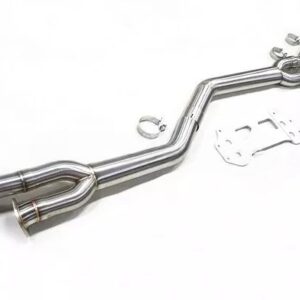 SLN BMW S58 M3 G80 M4 G82 & X3M X4M LCI Non-Resonated Single Mid Pipe with Under-Brace