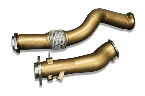 SLN Ceramic Coated Decats Downpipe - M2 G87 M3 G80 M4 G82 & X3M X4M LCI - Image 2