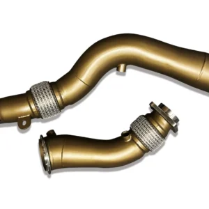 SLN BMW S55 Ceramic Coated Decat Downpipes M2C F87 M3 F80 M4 F82 3.5"