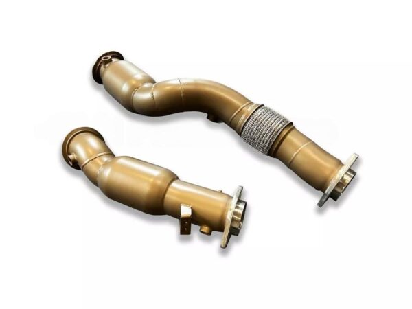 SLN BMW S58 Ceramic Coated Sports Cat Downpipes M2 G87 M3 G80 M4 G82 & X3M X4M LCI - Image 2