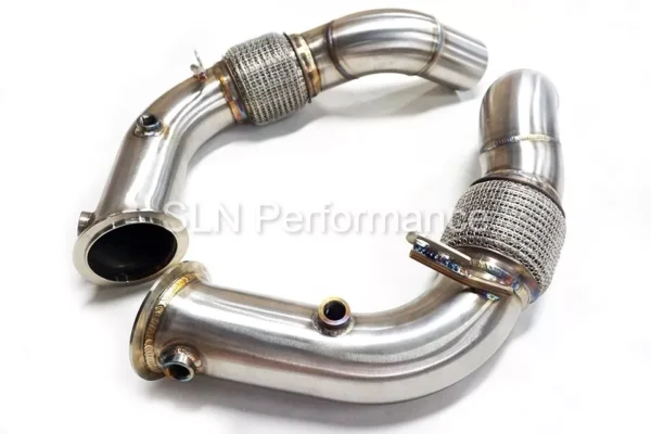 SLN BMW F10 M5 F12 F13 M6 2012-2017 4.4T S63tu downpipes - Image 5