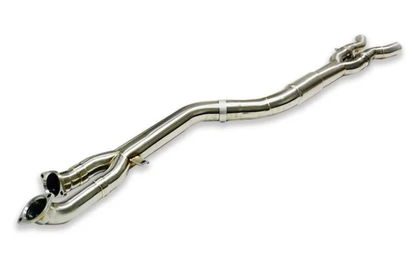 SLN BMW S58 M3 G80 M4 G82 & X3M X4M LCI Resonated Single Mid Pipe with Under-Brace - Image 4