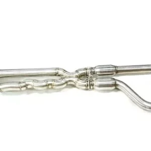 SLN BMW S55 M3 F80 M4 F82 Equal Length Resonated Mid Pipe with underbrace