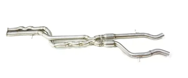 SLN BMW S55 M3 F80 M4 F82 Equal Length Resonated Mid Pipe with underbrace